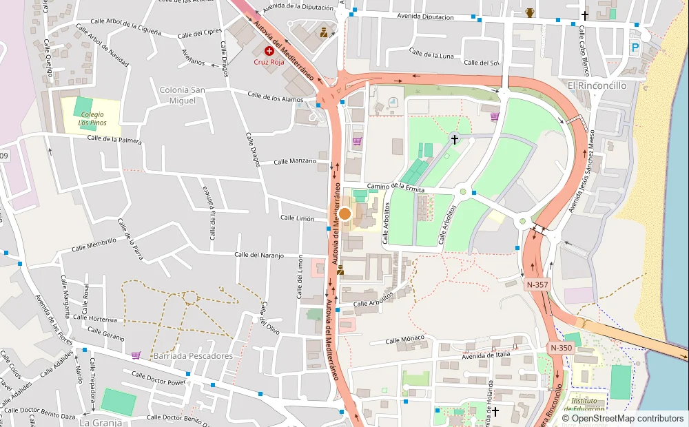 Mapa con la ubicación de Pierre Chimen Chimeneas en la Ctra. Málaga 18, Algeciras