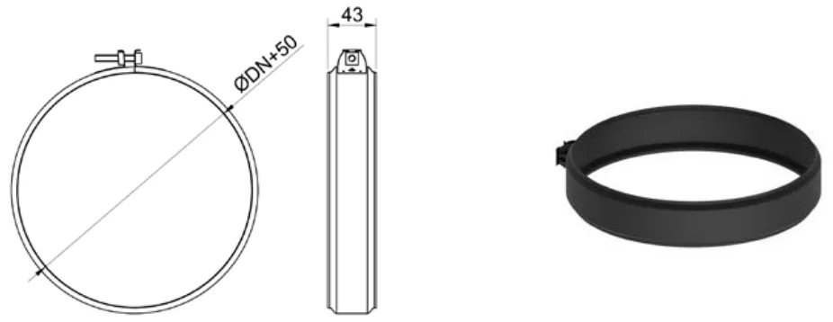 Abrazadera de unión Exoblack DW