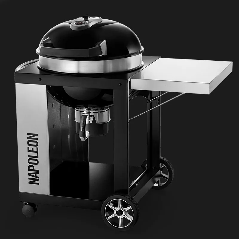 Barbacoa Carbón Pro Cart Ø 57cm - Napoleon - Charcoal PRO22K CART Sturdvign with Folding Shelf