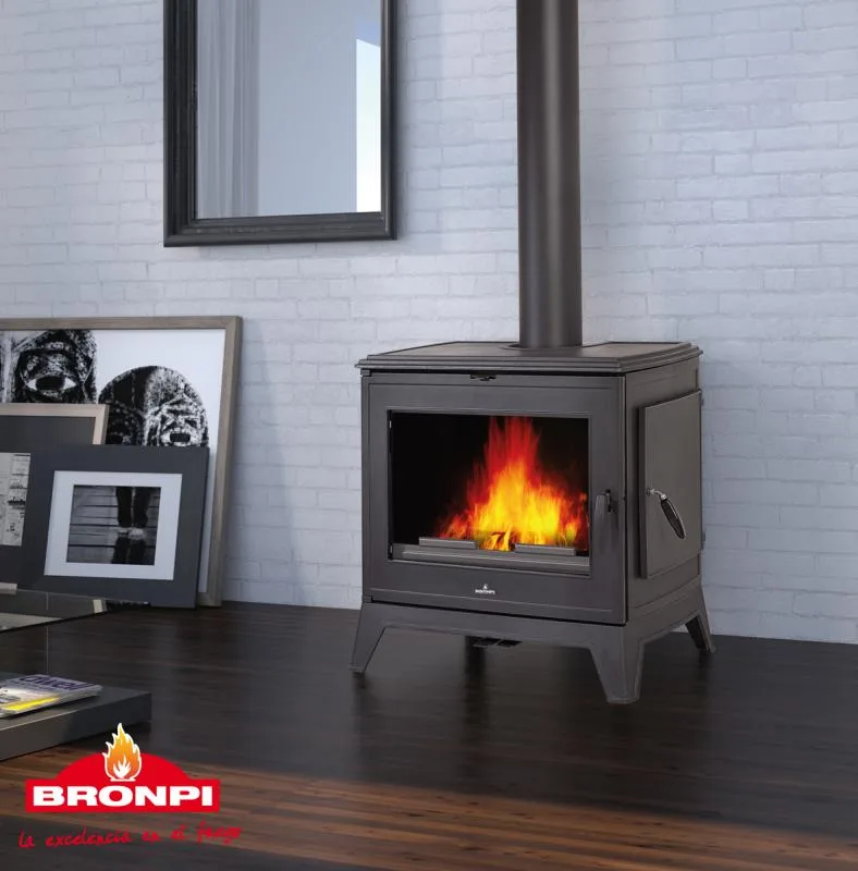 Estufa de fundición con puerta lateral 14 KW.