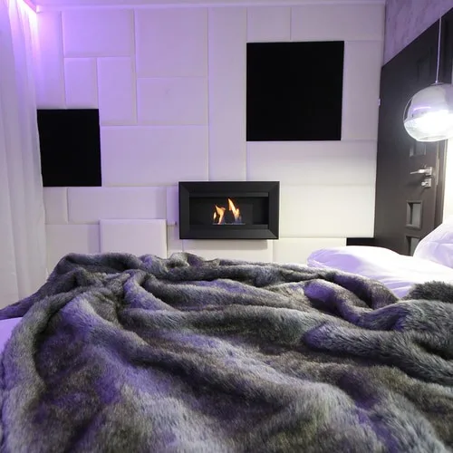 Chimenea Bioetanol de Pared CHARLIE TÜV negro