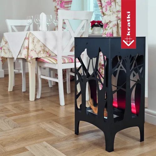 Chimenea Bioetanol de Pared FOXTROT negro