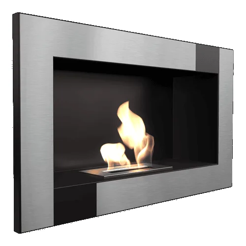 Chimenea Bioetanol de Pared GOLF QUBE TÜV con acristalamiento