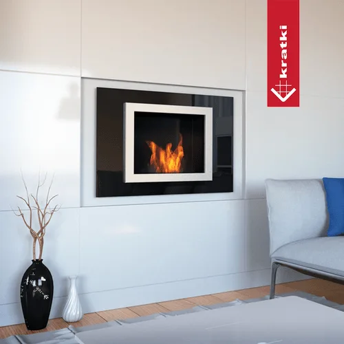 Chimenea Bioetanol de Pared OSCAR TÜV negro