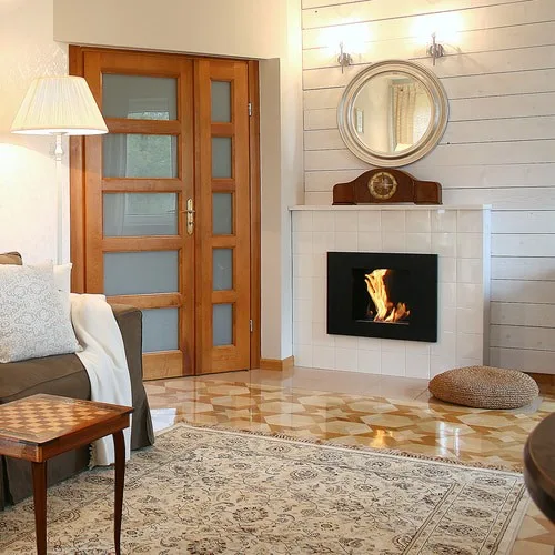 Chimenea Bioetanol de Pared QUAT TÜV negro