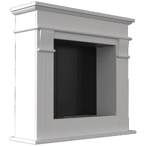 Chimenea Bioetanol de Portal AUGUST TÜV blanco autoensamblaje