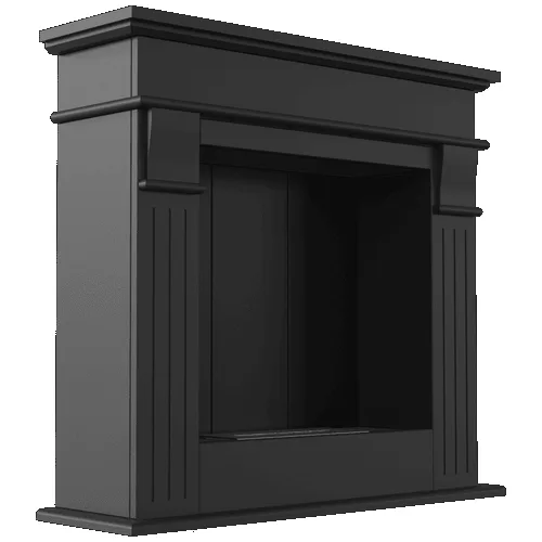 Chimenea Bioetanol de Portal AUGUST TÜV negro autoensamblaje