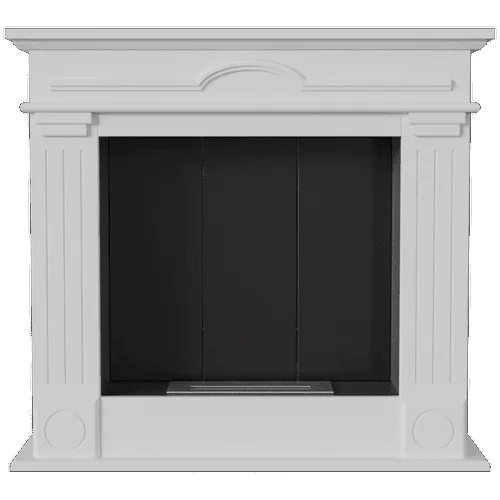 Chimenea Bioetanol de Portal DECEMBER TÜV blanco autoensamblaje