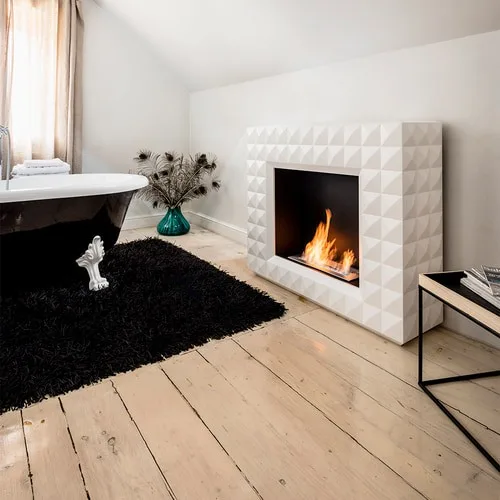 Chimenea Bioetanol de Portal EGZUL TÜV blanco