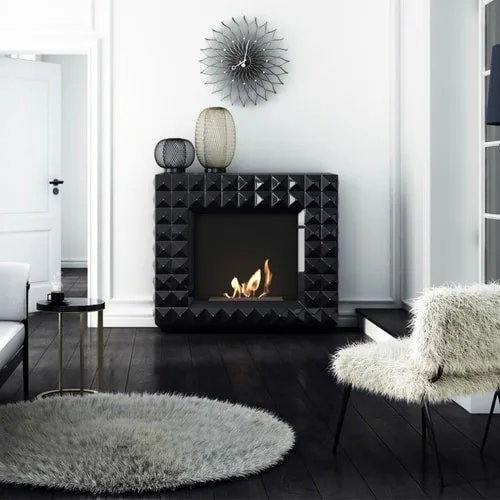 Chimenea Bioetanol de Portal EGZUL TÜV negro