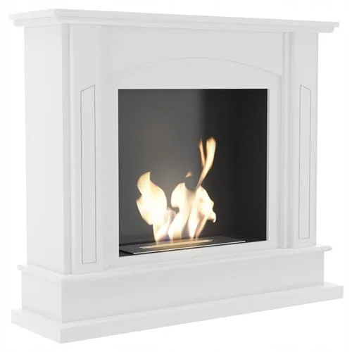 Chimenea Bioetanol de Portal FEBRUARY TÜV blanco