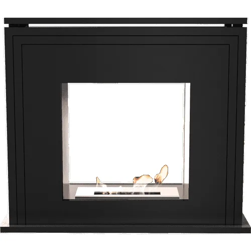Chimenea Bioetanol de Portal JUNE Túnel TÜV negro