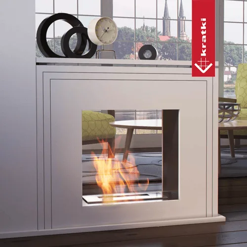 Chimenea Bioetanol de Portal JUNE Túnel TÜV negro