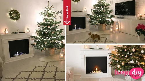 Chimenea Bioetanol de Portal NOVEMBER TÜV blanco con acristalamiento set