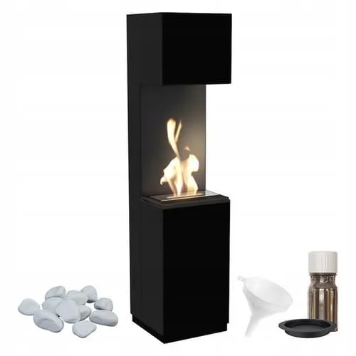Chimenea Bioetanol de Portal SIERRA TÜV negro set