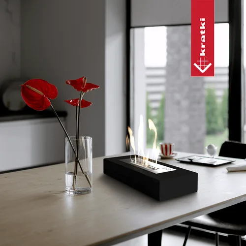Chimenea Bioetanol Portátil INDIA MAX TÜV negro