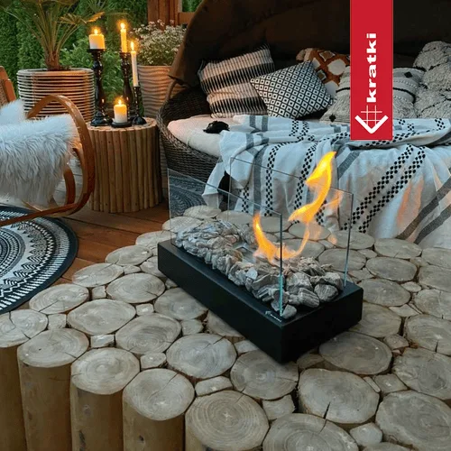 Chimenea bioetanol Sobremesa GALINA negro TÜV