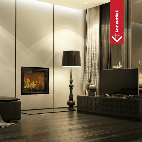 Chimenea de agua de leña KRATKI AQUARIO A 18 kW Ø 200 doble cara