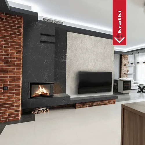 Chimenea de agua de leña KRATKI MBM derecha 12 kW Ø 180