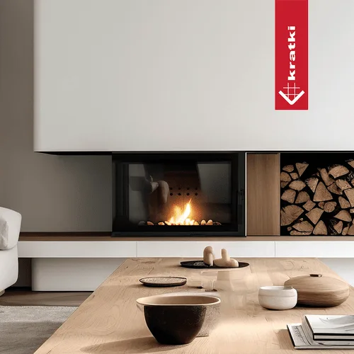 Chimenea de agua de leña KRATKI MBM izquierda 12 kW Ø 180