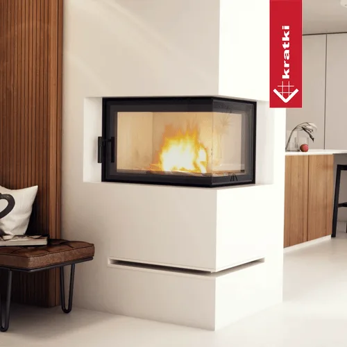 Chimenea de agua de leña KRATKI MBO derecha 15 kW Ø 200