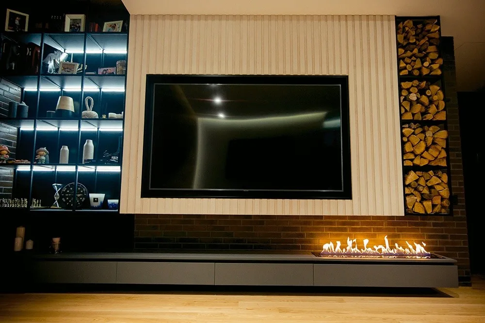 Chimenea de bioetanol electrónica FIRETEC 1200