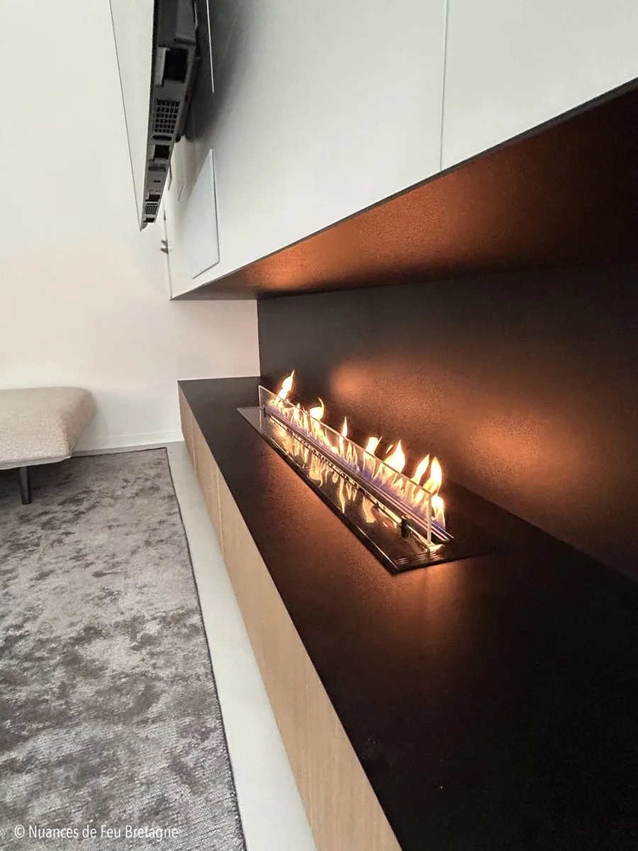 Chimenea de bioetanol electrónica FIRETEC 1500
