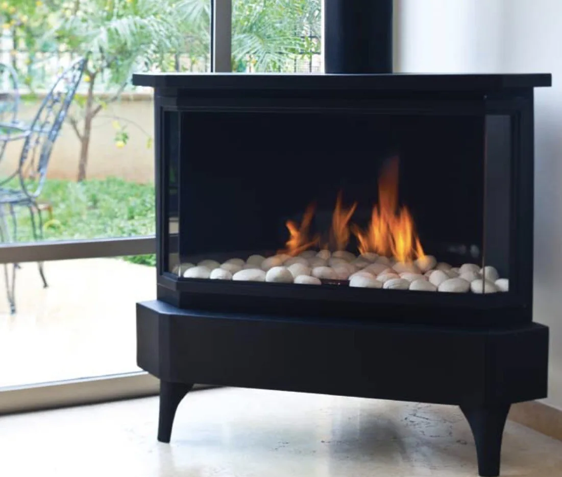Chimenea De Gas Modern Corner