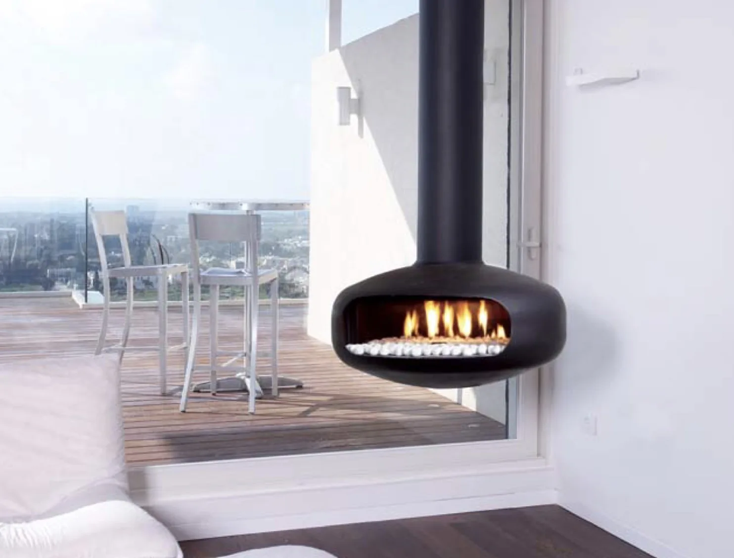 Chimenea De Gas Oval 60/80