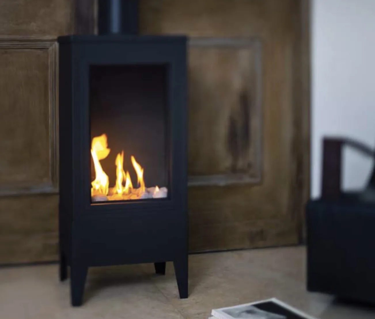 Chimenea De Gas Small Square