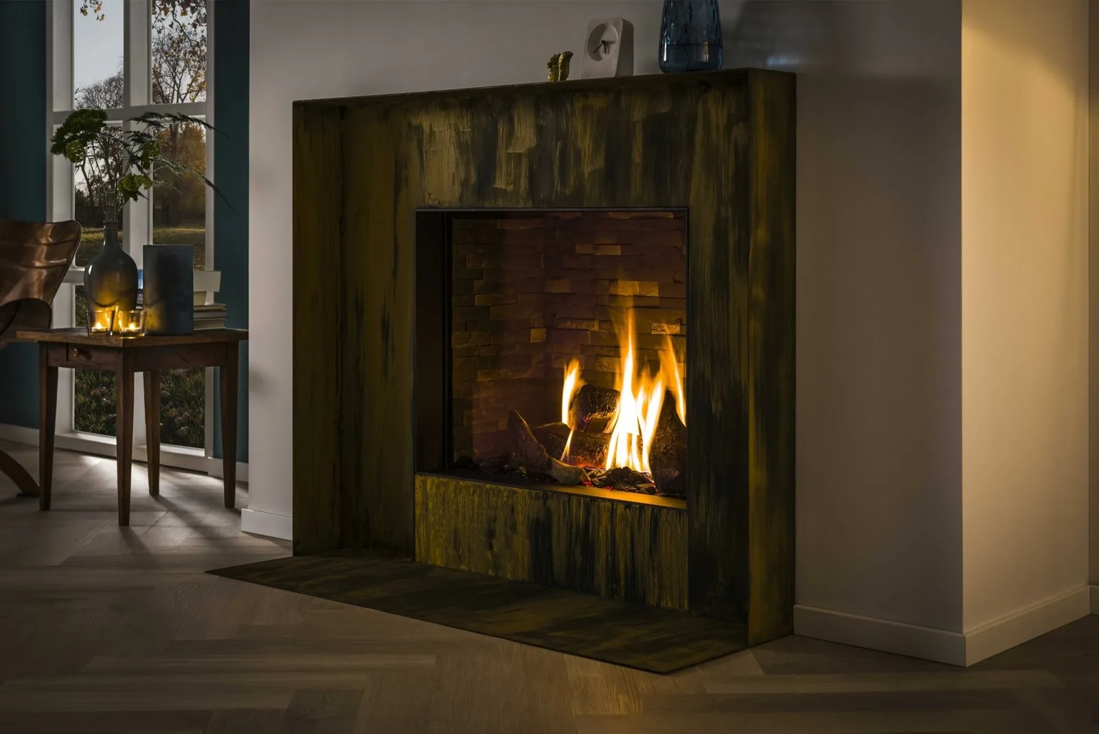 CHIMENEA DE GAS TRIMLINE 83 DB FRONTAL
