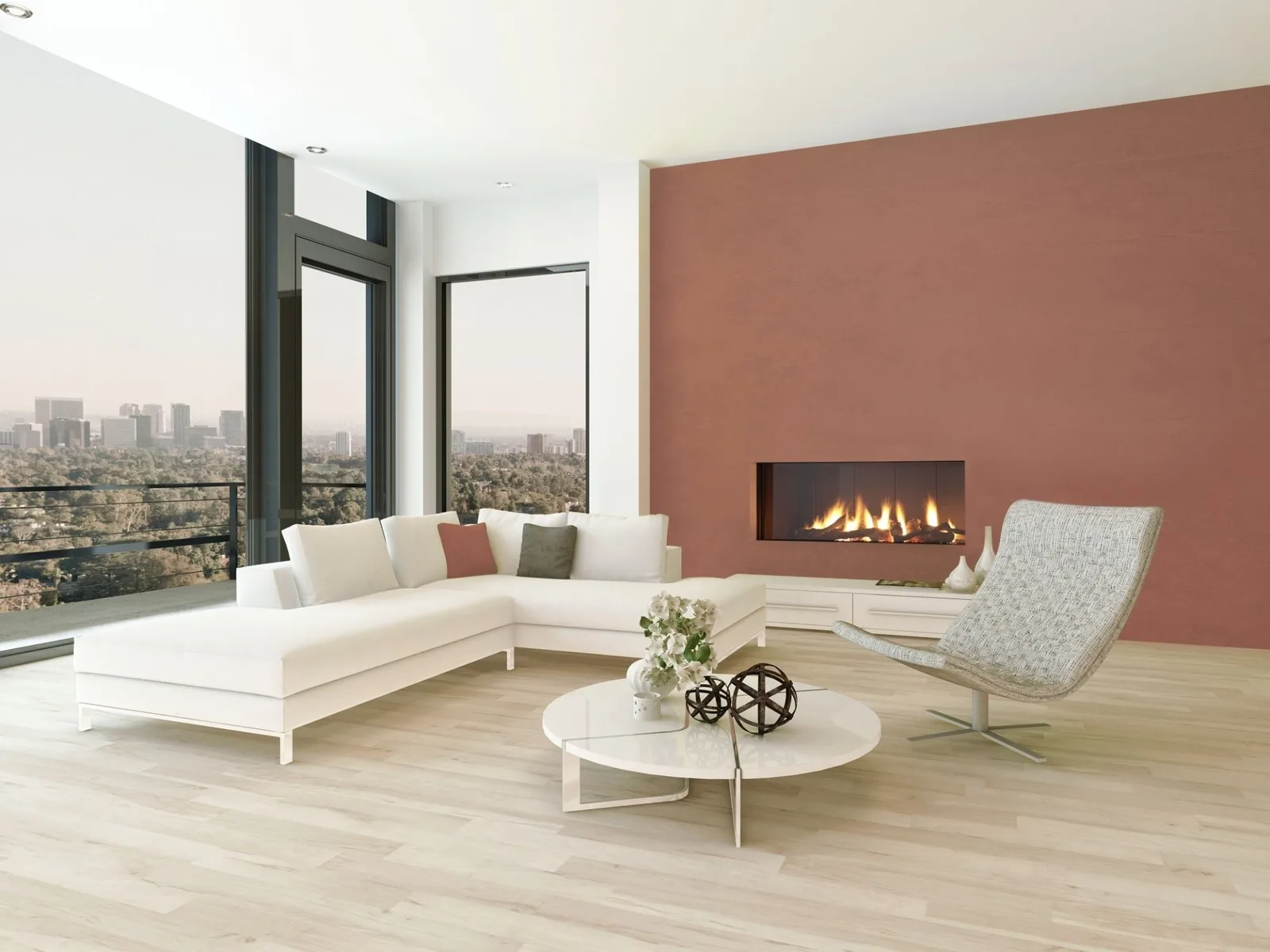 CHIMENEA DE GAS TRIMLINE CITY 100 FRONTAL