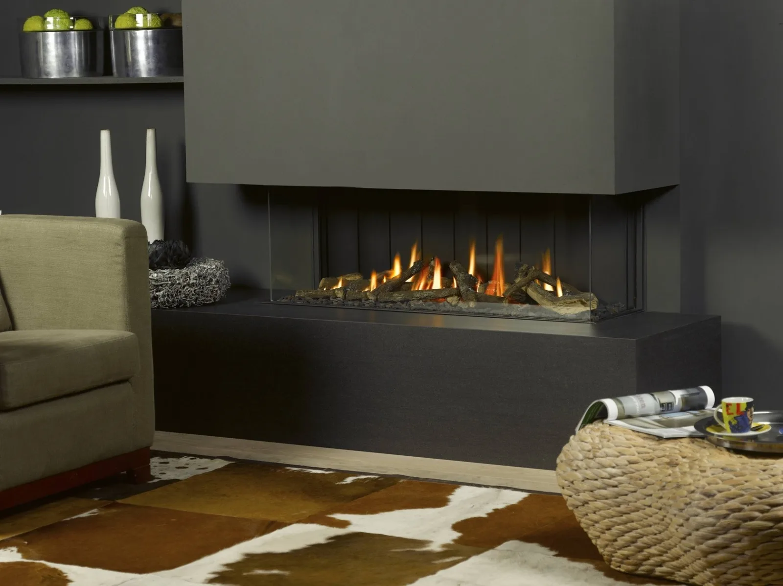 CHIMENEA DE GAS TRIMLINE DB 120 PANORAMA