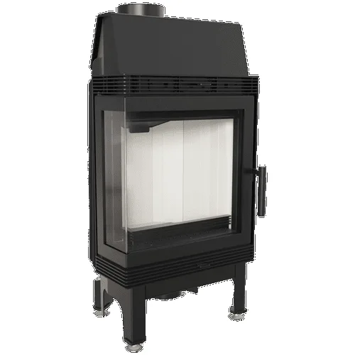 Chimenea de leña de acero KRATKI BLANKA izquierda 8 kW Ø 160