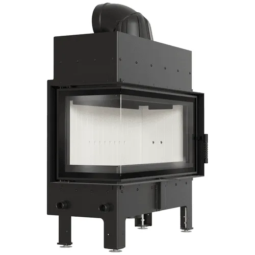 Chimenea de leña de acero KRATKI FLOKI L izquierdo 12 kW Ø 200