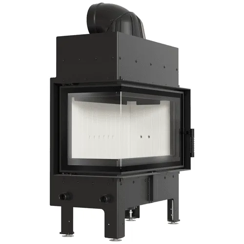 Chimenea de leña de acero KRATKI FLOKI M izquierdo 10 kW Ø 200