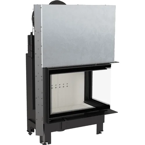 Chimenea de leña de acero KRATKI MBA derecha 17 kW Ø 200 puerta elevable