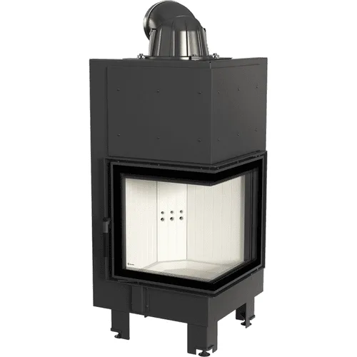 Chimenea de leña de acero KRATKI MBN derecha 8 kW Ø 200