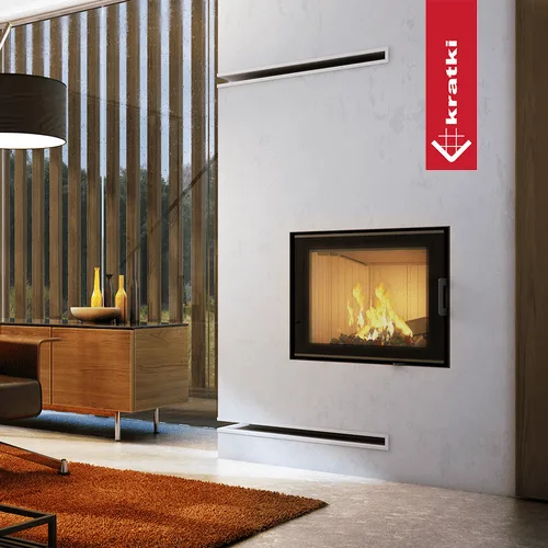 Chimenea de leña de acero KRATKI NADIA 10 kW Ø 200