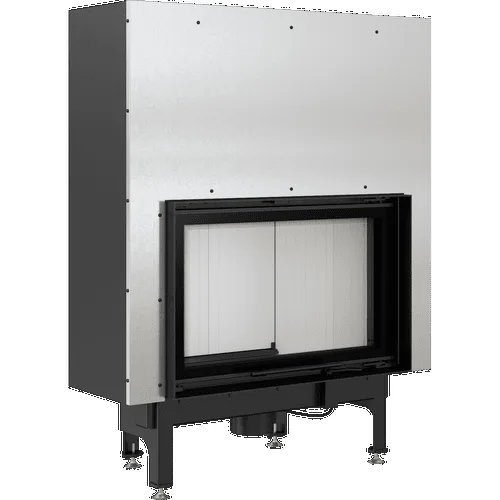 Chimenea de leña de acero KRATKI NADIA 12 kW Ø 200 puerta elevable