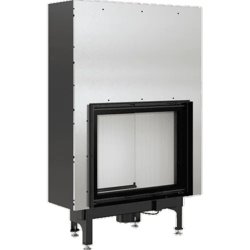 Chimenea de leña de acero KRATKI NADIA 13 kW Ø 200 puerta elevable
