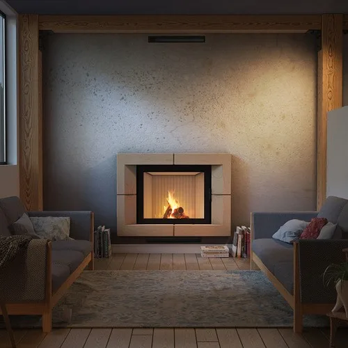 Chimenea de leña de acero KRATKI NADIA 13 kW Ø 200