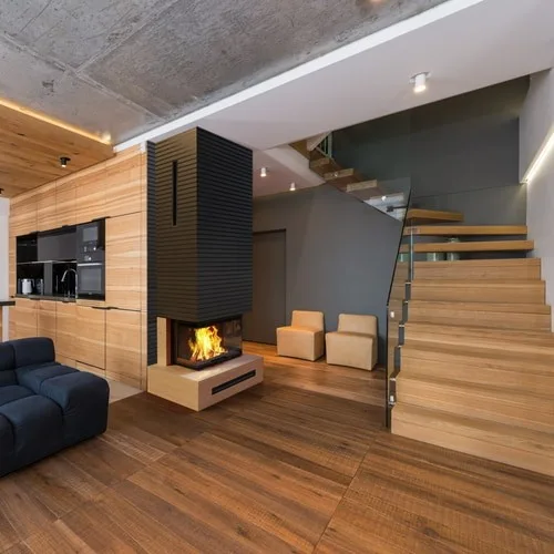 Chimenea de leña de acero KRATKI NBC 800/400 10 kW Ø 200 puerta elevable