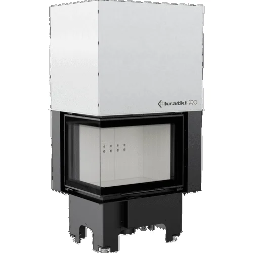 Chimenea de leña de acero KRATKI VNL 610/430 9 kW Ø 200 puerta elevable