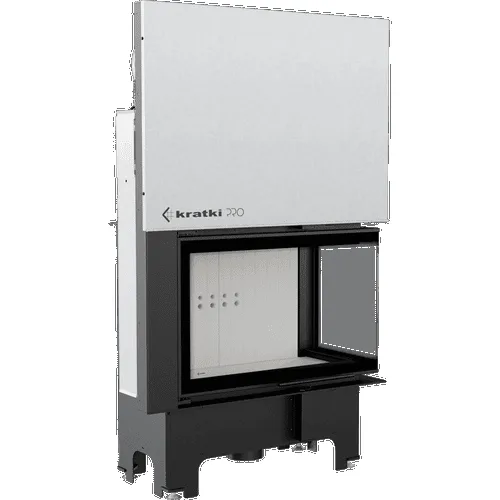 Chimenea de leña de acero KRATKI VNP 810/410 14 kW Ø 200 puerta elevable