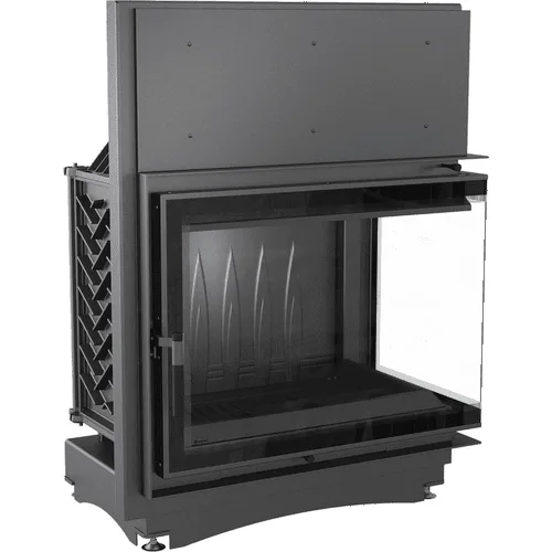 Chimenea de leña de hierro fundido KRATKI AMELIA DECO derecha 21 kW Ø 200