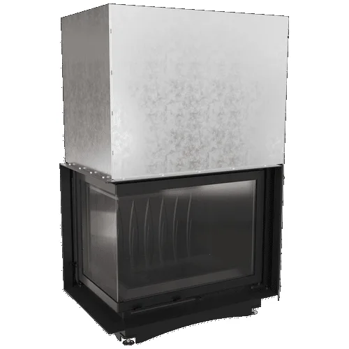 Chimenea de leña de hierro fundido KRATKI AMELIA izquierda 21 kW Ø 200 puerta elevable