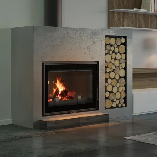 Chimenea de leña de hierro fundido KRATKI FRANEK 12 kW Ø 200