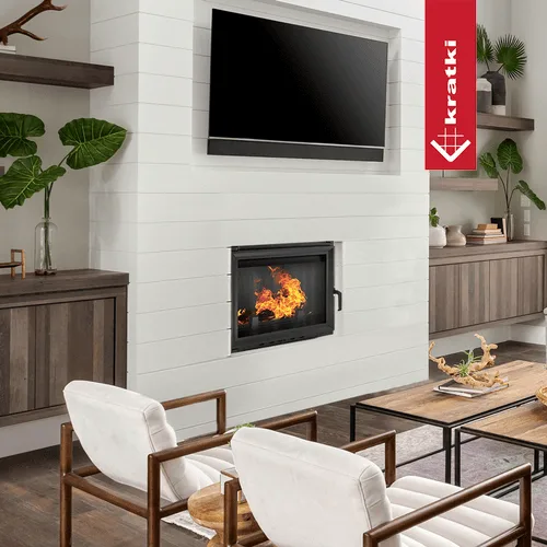 Chimenea de leña de hierro fundido KRATKI MAJA 8 kW Ø 200