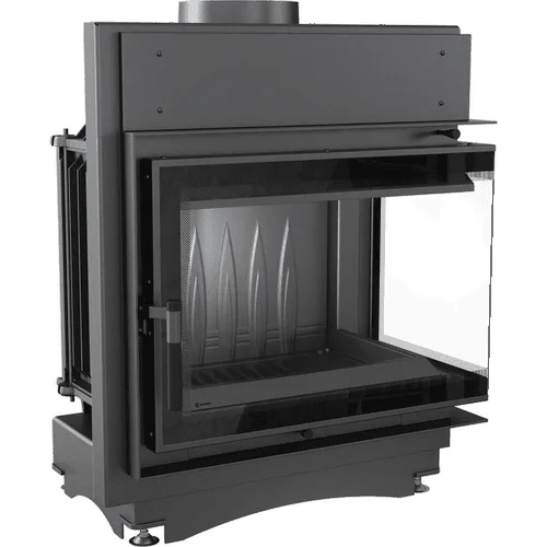 Chimenea de leña de hierro fundido KRATKI MAJA DECO derecha 8 kW Ø 200